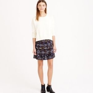 J.Crew Pleated lattice skirt in hidden floral